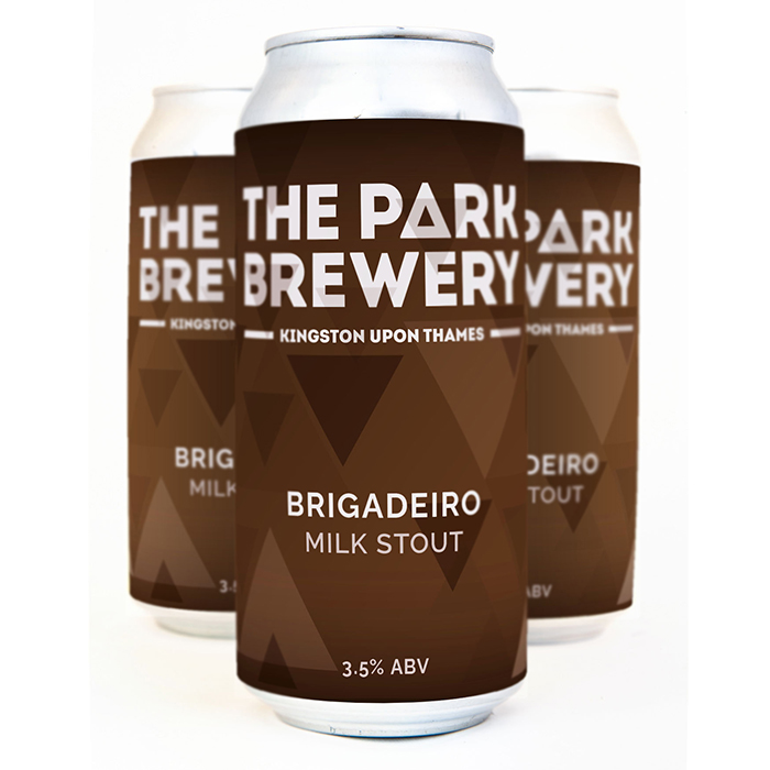 Cans of Brigadeiro Milk Stout, our International Women's Day brew 2022